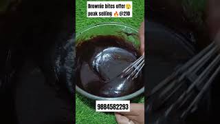 Brownie bites offer 😲 250g  Rs210 only youtubeshortshomebakersbrowinebrowinebitsvibewithyashu [upl. by Anaej]