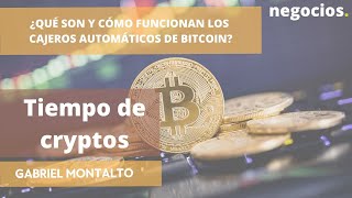 ¿Qué son y cómo funcionan los cajeros automáticos de Bitcoin [upl. by Kehr]