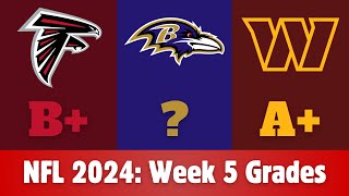 NFL 2024 Week 5 Grades [upl. by Devona]