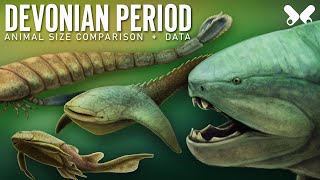 DEVONIAN PERIOD Animals size comparison and data Paleoart [upl. by Heiskell340]