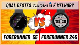 Comparativo Garmin Forerunner 55 x Forerunner 245 [upl. by Llenil]