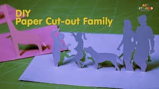 DIY Paper Cutout Family [upl. by Dana135]