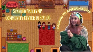 Stardew Valley Community Center Speedrun w atwentysomethingloser lichatton amp kelpsey  32105 [upl. by Anyar]