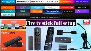 How to Setup Amazon Fire TV Stick 2024  Unboxing amp full reviews  Complete Setup Fire TV Sticks [upl. by Ydasahc]