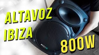 ¡ALTAVOZ AUTOAMPLIFICADO IBIZA 800W  Review [upl. by Elisee]