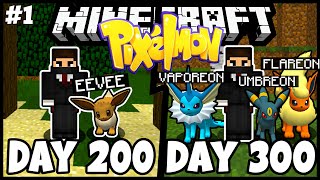 We Spent 300 Days In Minecraft Pixelmon  Duo Minecraft 300 Days Pixelmon 1 [upl. by Boykins722]