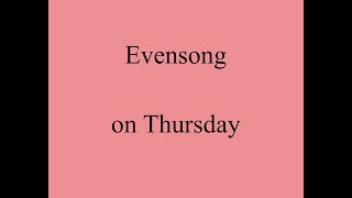 Evensong on Thursday 30 November St Andrews Day from St Johns in the Village [upl. by Jamnes]