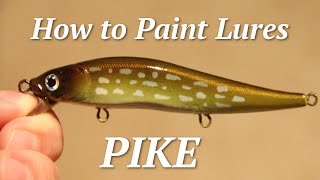 How to  Airbrush a Lure Pike lure [upl. by Suolekcin]