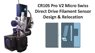 Relocating the CR10S Pro V2 Filament Sensor to The Direct Drive Extruder Motor [upl. by Verne805]