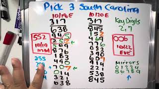 Pick 3 South Carolina  317 Key 🔑 Digits [upl. by Allimak]