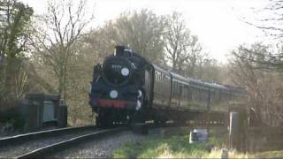 Bluebell Railway  No 80151 at Sloop Bridge [upl. by Zsa Zsa]