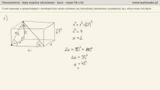 Stereometria  kurs podstawowy  część I [upl. by Yekcaj560]