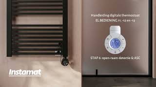 Instamat Thermostaat Handleiding STAP 6  open raam detectie amp ASC [upl. by Manolo763]