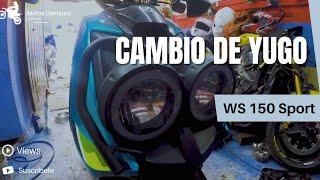 WS 150 SPORT Como cambiar yugo [upl. by Enylekcaj]