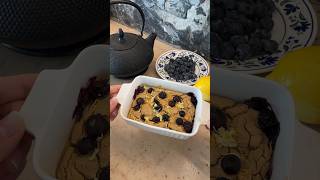 recette baked oats citron et myrtilles 🫐 [upl. by Forta989]