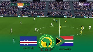 CAPE VERDE vs SOUTH AFRICA  AFCON Africa Cup of Nations Quarterfinals  03 February 2024  PES [upl. by Itnaihc]