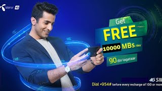 How to get free Telenor Internet  free Telenor Internet kasy hasil kry  free internetfreeinternet [upl. by Ahtrim547]