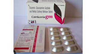 Corticerin GM Tablets Diacerein Glucosamine Sulphate and Methyl Sulfonyl Methane Tablets [upl. by Hanauq]