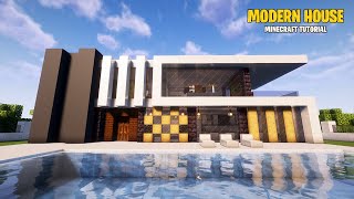 Modern house in minecraft  Tutorial [upl. by Iffar]