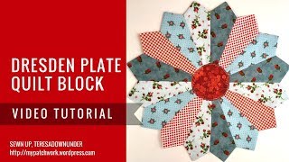 Video tutorial Dresden plate [upl. by Jonina]