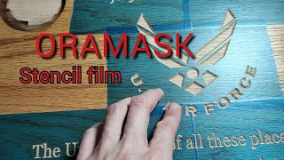 Oramask used for making custom signs on CnC [upl. by Septima]