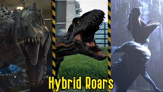 DINOSAURS HYBRIDS ROARS in Jurassic World  Battle Comparison 2024 [upl. by Marlin]