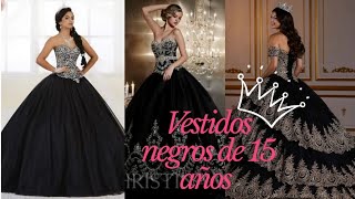 Vestido de 15 años color negro  QUINCE VESTIDOS💖🎀 [upl. by Humbert]