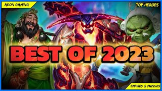 🥇Best of All The 30 Best Heroes of 2023  Empires amp Puzzles HERO OF THE YEAR EDITION [upl. by Riegel]