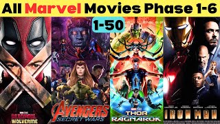 How to watch Marvel movies MCU in order Phase 1 to 6 20022028 MCU old amp upcoming movies [upl. by Ynoyrb985]