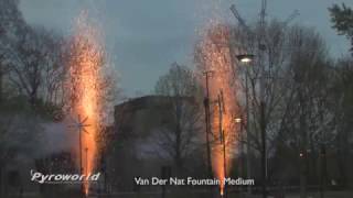 Pyroforum 2017 Van der Nat professional Fountains  Fireworks  Vuurwerk  Feuerwerk JGWB [upl. by Binetta]