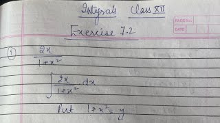 Integrals  exercise 72 solutions explained  part 3 class 12  maths [upl. by Naud]