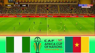 Nigeria vs Cameroon 18 final AFCON  Africa Cup of Nations  Full Match All Goals HD  PES PC [upl. by Hambley]