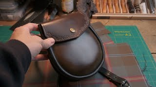 Making a Leather Sporran  Finished [upl. by Raychel]