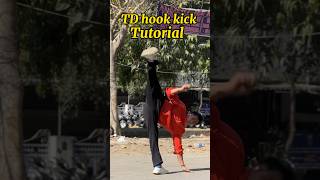 ☣️Knockout Touch down hook kick tutorial☢️ martialsrts🔥 [upl. by Gowrie607]