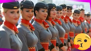 Top 15 Most Beautiful and Attractive Airlines Stewardess [upl. by Ahsauqram]