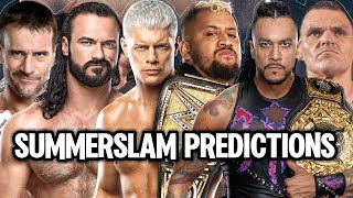 My WWE SUMMERSLAM 2024 Predictions [upl. by Beaulieu]