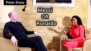 The most beautiful answer on Messi OR Ronaldo by Peter Drury 🙌 [upl. by Tanney948]