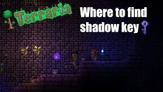 Where to find a shadow key  Terraria 15 [upl. by Moritz330]