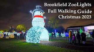 Brookfield Zoo Lights Celebration  Full Walking Guide 2023 [upl. by Oicul]