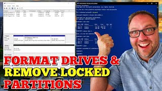 How to Format a Hard Drive amp Delete Recovery Partitions  Windows 10  Diskpart Delete Partition [upl. by Agemo]