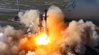 Blastoff SpaceX launches Starship on 6th flight booster catch called off [upl. by Mera]