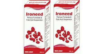 Ironeed Syrup Ferrous Fumarate amp Folic Acid Suspension Syrup [upl. by Anih]