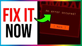 Lethal Company An Error Occurred FIX QUICK amp EASY [upl. by Anawit]