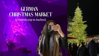 german christmas market a chaotic trip to aachen uni days  vlog [upl. by Tavia]