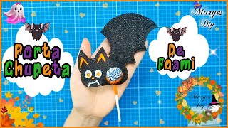 Porta Chupeta Paleta de Halloween 🦇 Idea Creativa Manualidad para Halloween 🦇 [upl. by Assirehs53]