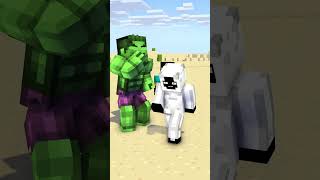 Steve Become Herobrine in Hulk Smash Challenge⚡ shorts [upl. by Ellissa]