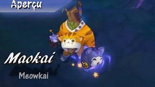 Aperçu  Skin Miaoukai Maokai  League of legends FR [upl. by Maxantia]