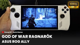 ASUS ROG ALLY  God of War Ragnarok  1080p ULTRA  FSR 31 FRAME GENERATION [upl. by Cassy48]