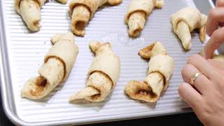 How to make cinnamon roll crescents with Pillsbury Crescent Rolls [upl. by Thom718]