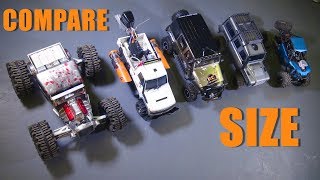 RC ADVENTURES  15 Size Comparisons  18th Scale Cragsman Jeep JK from Traction Hobby [upl. by Snell]